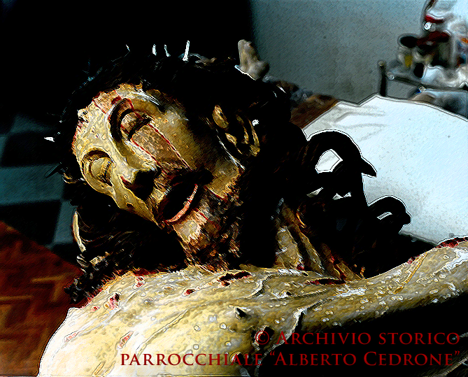 crocifisso in restauro artistica